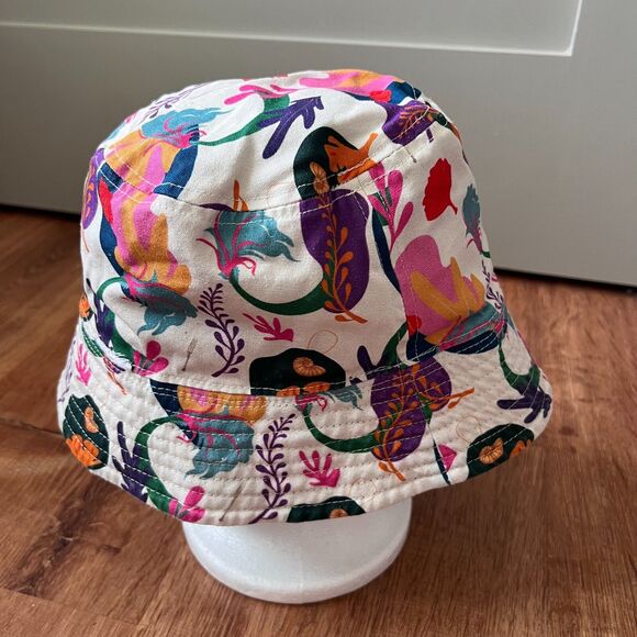 Disney Parks Ariel The Little Mermaid Reversible Bucket Hat Adult Ocean Animals - Picture 4 of 8